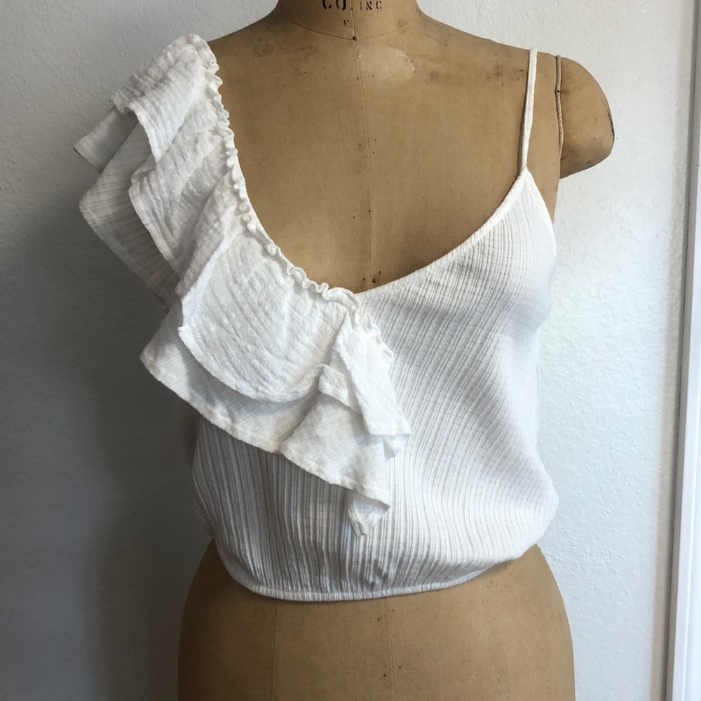 White Zara top